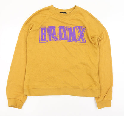 Womens UK Size 8 New Look Yellow Pullover Jumper