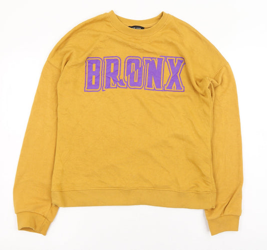 Womens UK Size 8 New Look Yellow Pullover Jumper