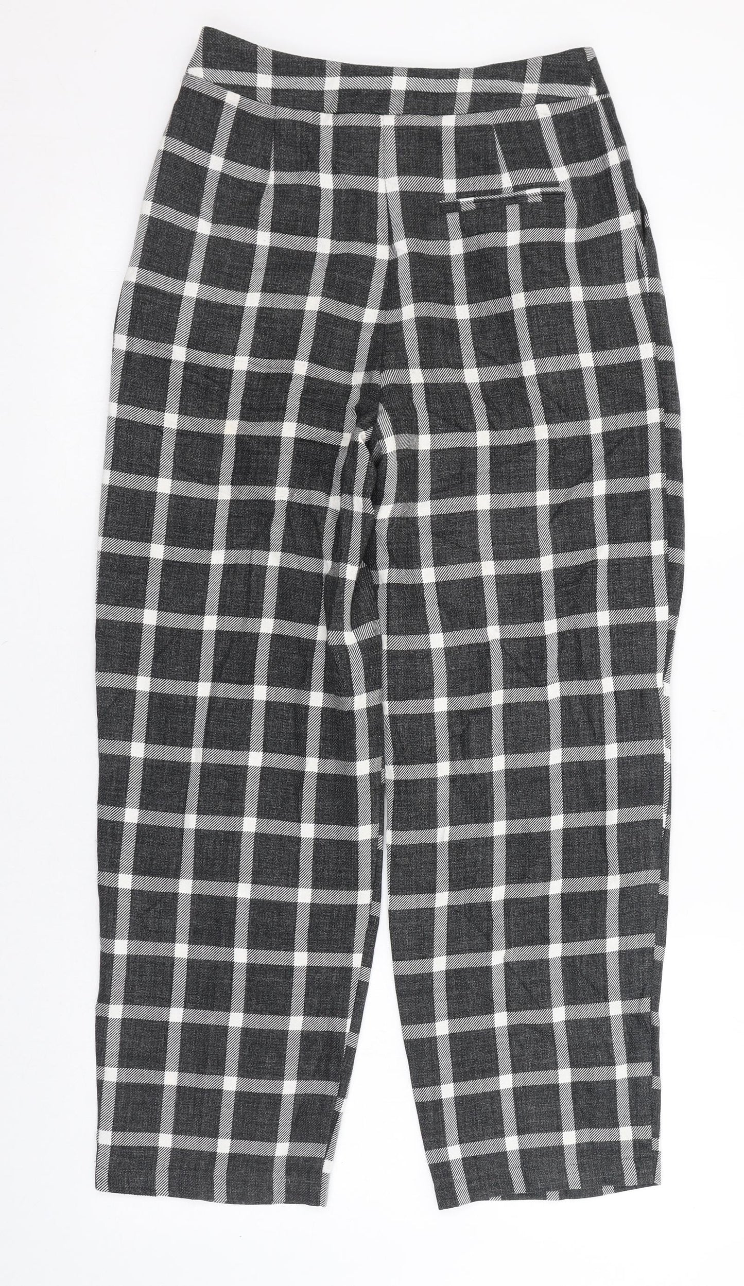 Womens UK Size 6 Light Before Dark Regular Fit Carrot Grey Trousers