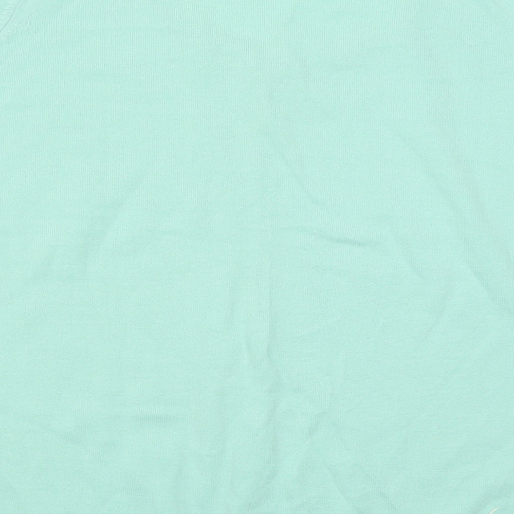 EWM Womens Green  Acrylic Basic T-Shirt Size 18 Crew Neck - 18-20 size