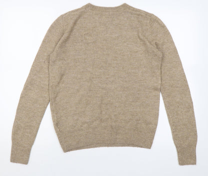 Womens UK Size S H&M Brown Pullover Jumper