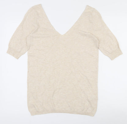 Womens UK Size 8 NEXT Beige Pullover Jumper