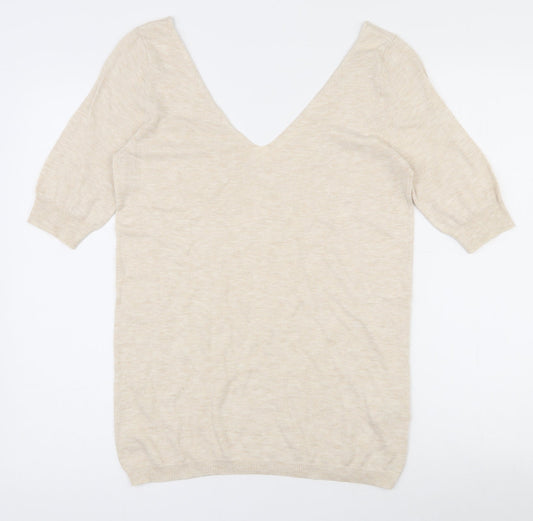 Womens UK Size 8 NEXT Beige Pullover Jumper