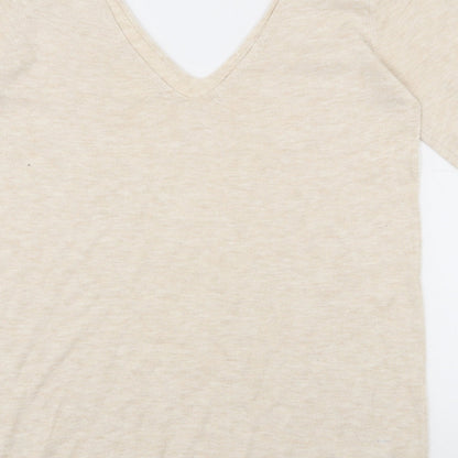 Womens UK Size 8 NEXT Beige Pullover Jumper
