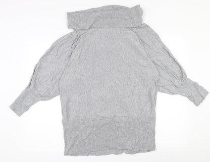 Womens UK Size 10 MARBLE Grey Pullover Jumper