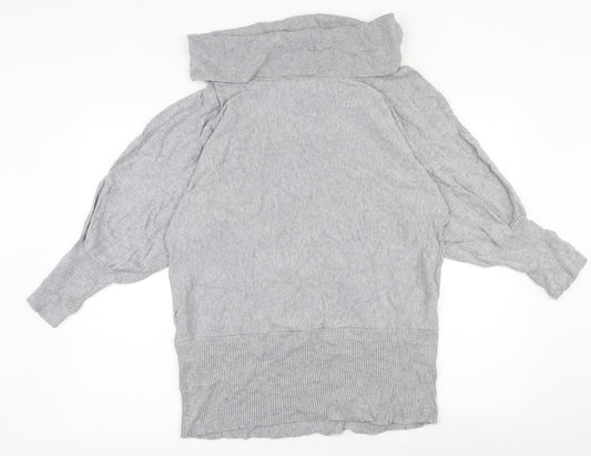 Womens UK Size 10 MARBLE Grey Pullover Jumper