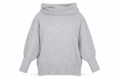 Womens UK Size 10 MARBLE Grey Pullover Jumper