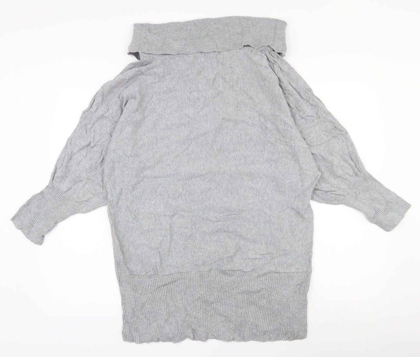 Womens UK Size 10 MARBLE Grey Pullover Jumper