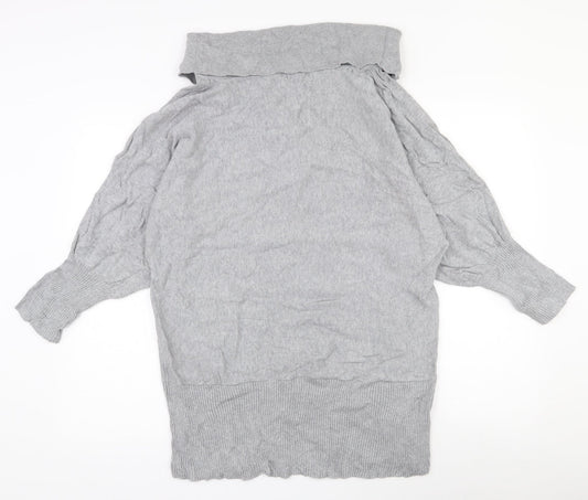 Womens UK Size 10 MARBLE Grey Pullover Jumper