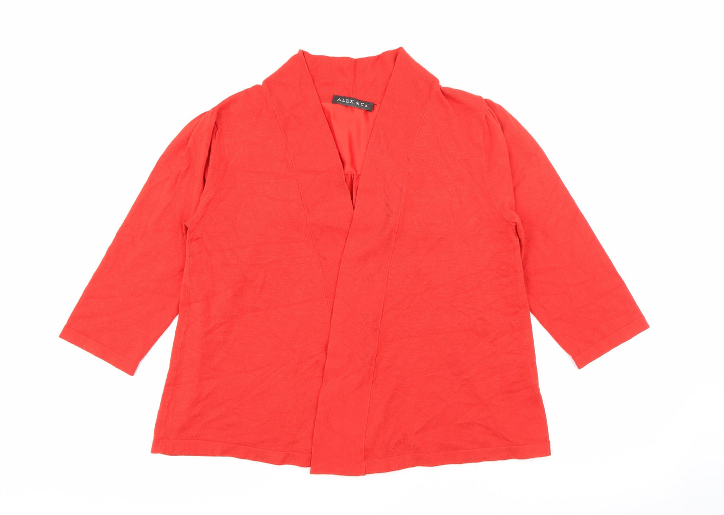 Womens UK Size 12 Alex & Co Red Cardigan Jumper