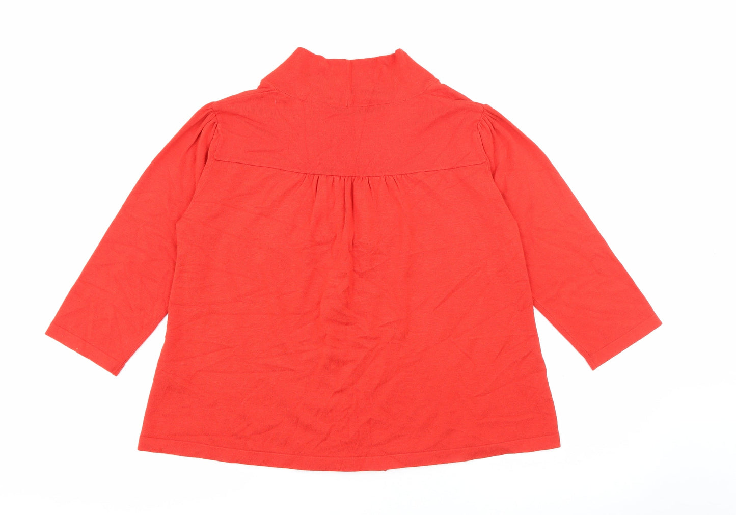 Womens UK Size 12 Alex & Co Red Cardigan Jumper
