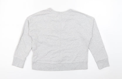 NEXT Girls Grey  Cotton Pullover Sweatshirt Size 9 Years   - Trending