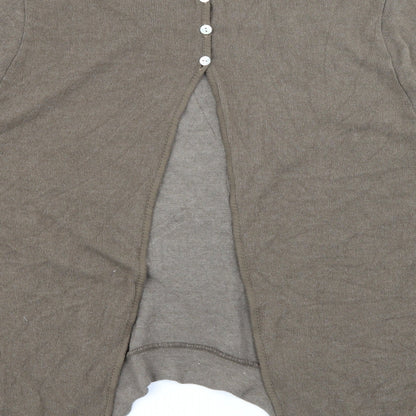 Womens UK Size 6 Preworn Brown Pullover Jumper
