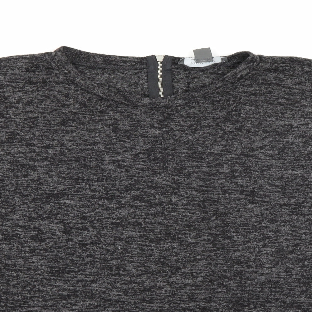 Primark Womens Grey Round Neck  Polyester Pullover Jumper Size M