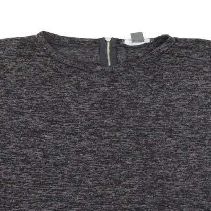 Primark Womens Grey Round Neck  Polyester Pullover Jumper Size M