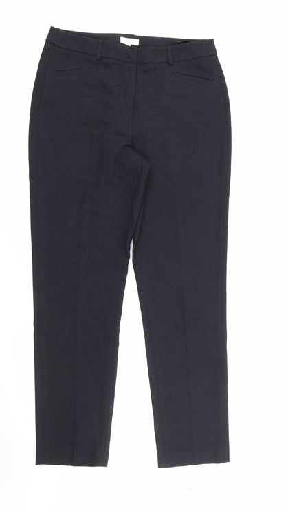 Womens UK Size 12 CC Regular Fit Carrot Blue Trousers