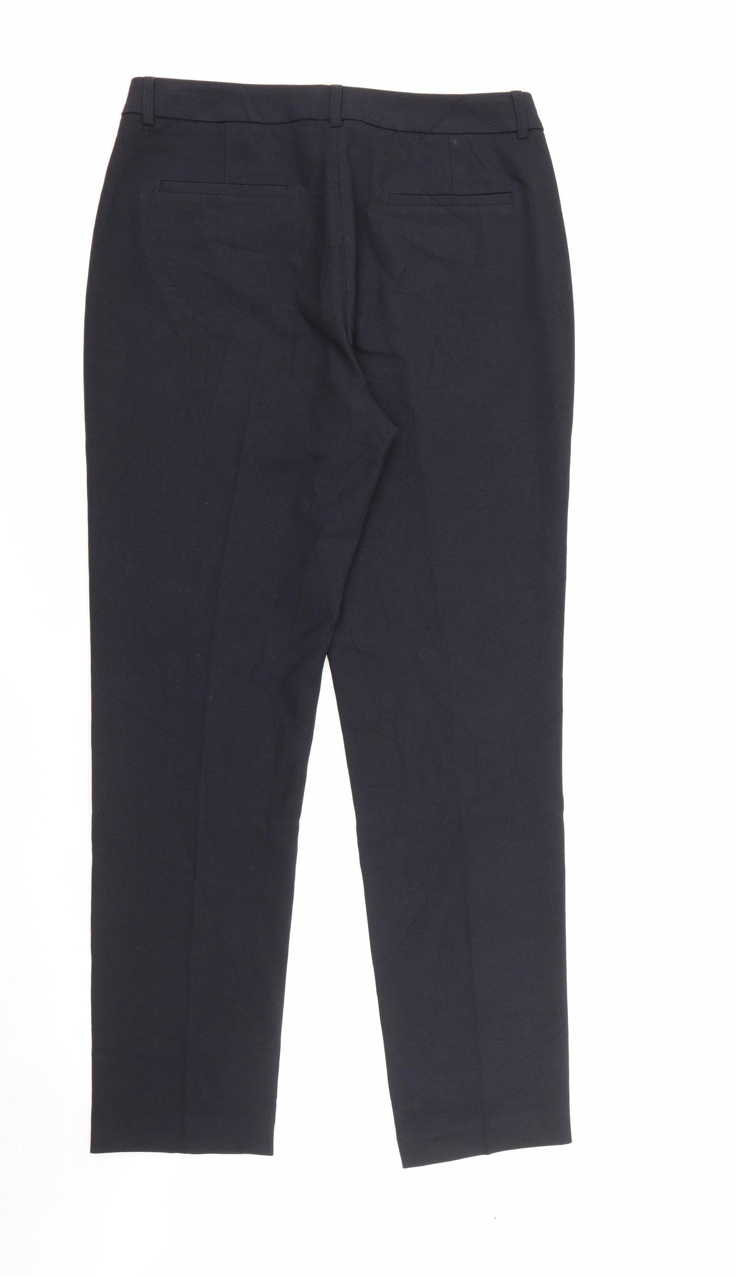 Womens UK Size 12 CC Regular Fit Carrot Blue Trousers