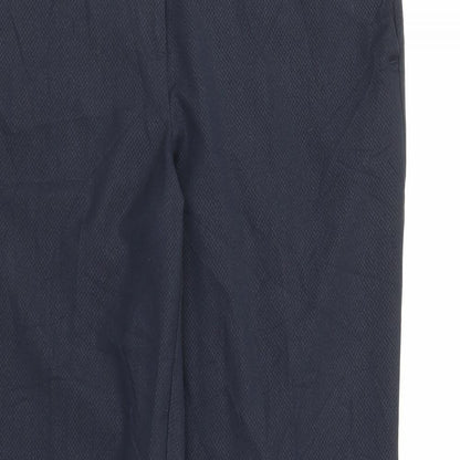 Womens UK Size 12 Marks and Spencer Regular Fit Carrot Blue Trousers