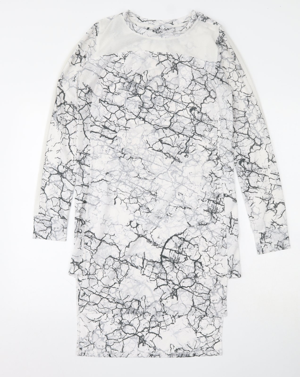 Womens UK Size 6 NEXT White Tunic Blouse