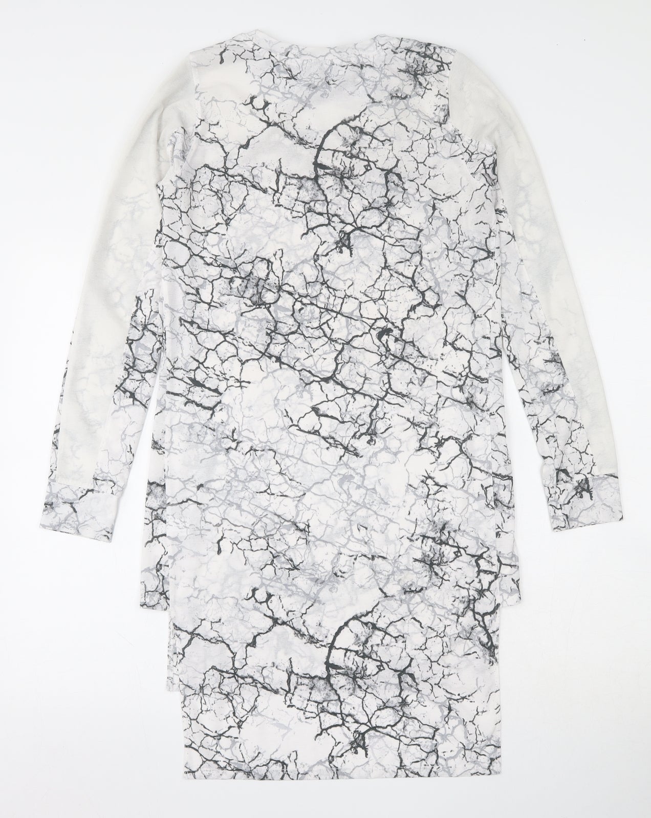Womens UK Size 6 NEXT White Tunic Blouse