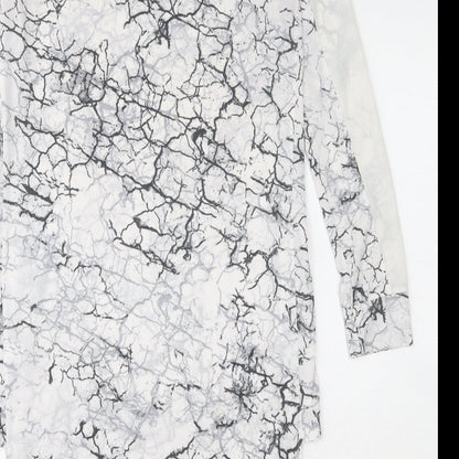 Womens UK Size 6 NEXT White Tunic Blouse