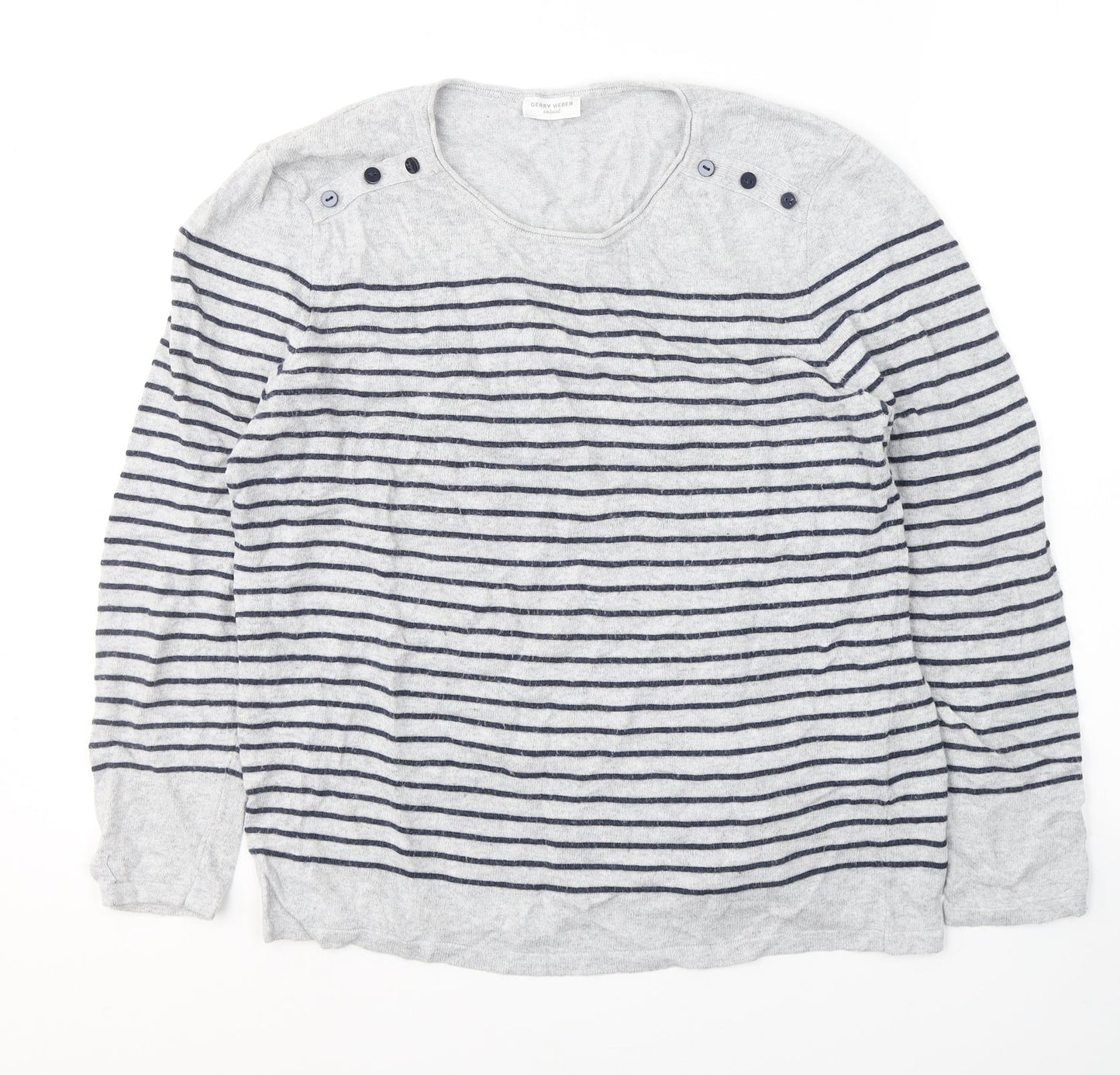Womens UK Size 12 Gerry Weber Grey Pullover Jumper