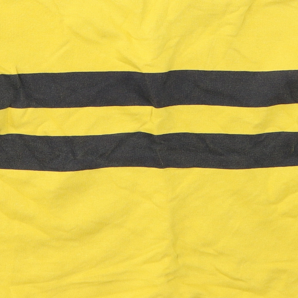 Leigh Tucker Boys Yellow Striped Cotton Pullover Sweatshirt Size 6-7 Years  Pullover