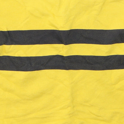 Leigh Tucker Boys Yellow Striped Cotton Pullover Sweatshirt Size 6-7 Years  Pullover