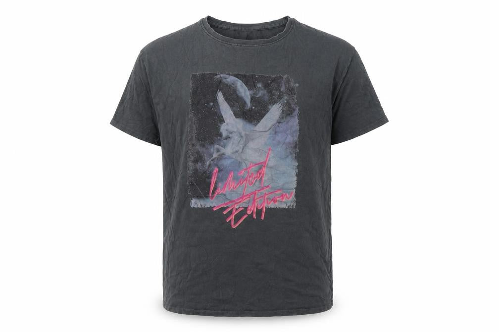 Front view of Next girls’ grey cotton pullover t-shirt, size 10, years round neck pullover