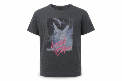 Front view of Next girls’ grey cotton pullover t-shirt, size 10, years round neck pullover