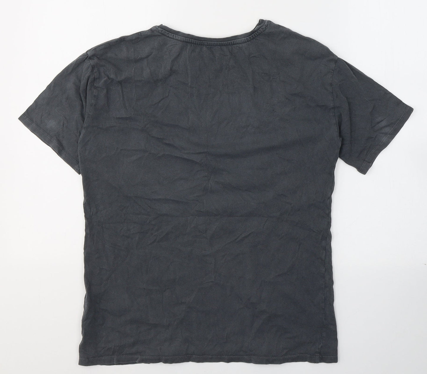 NEXT Girls Grey  Cotton Pullover T-Shirt Size 10 Years Round Neck Pullover