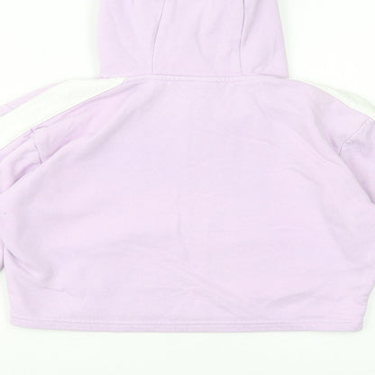 ellesse Womens Purple  Cotton Pullover Hoodie Size 8  Pullover - Cropped