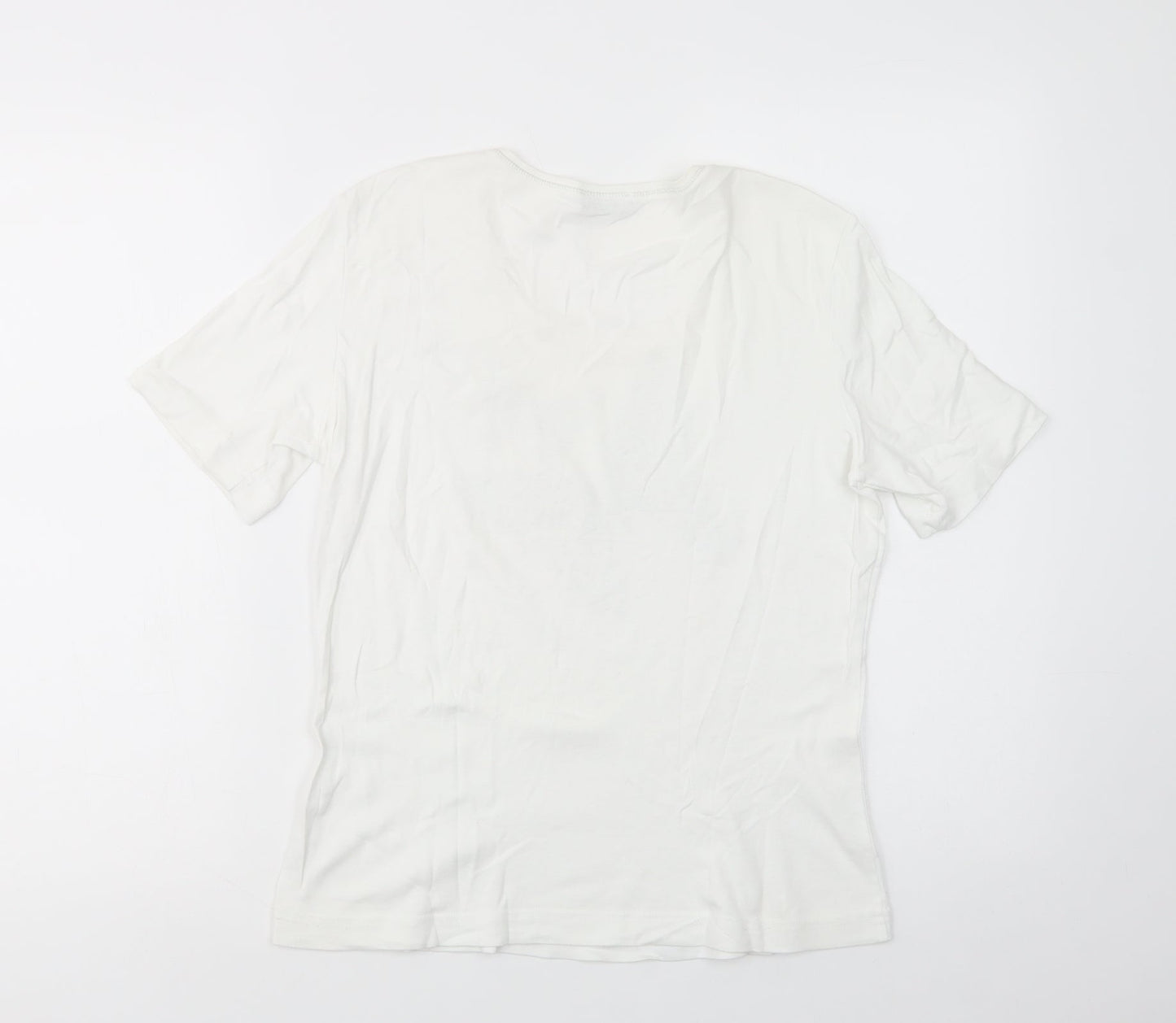 Womens UK Size 14 Gerry Weber White Basic T-Shirt