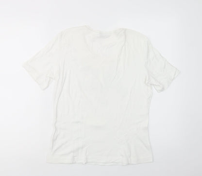 Womens UK Size 14 Gerry Weber White Basic T-Shirt