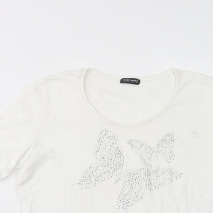 Womens UK Size 14 Gerry Weber White Basic T-Shirt
