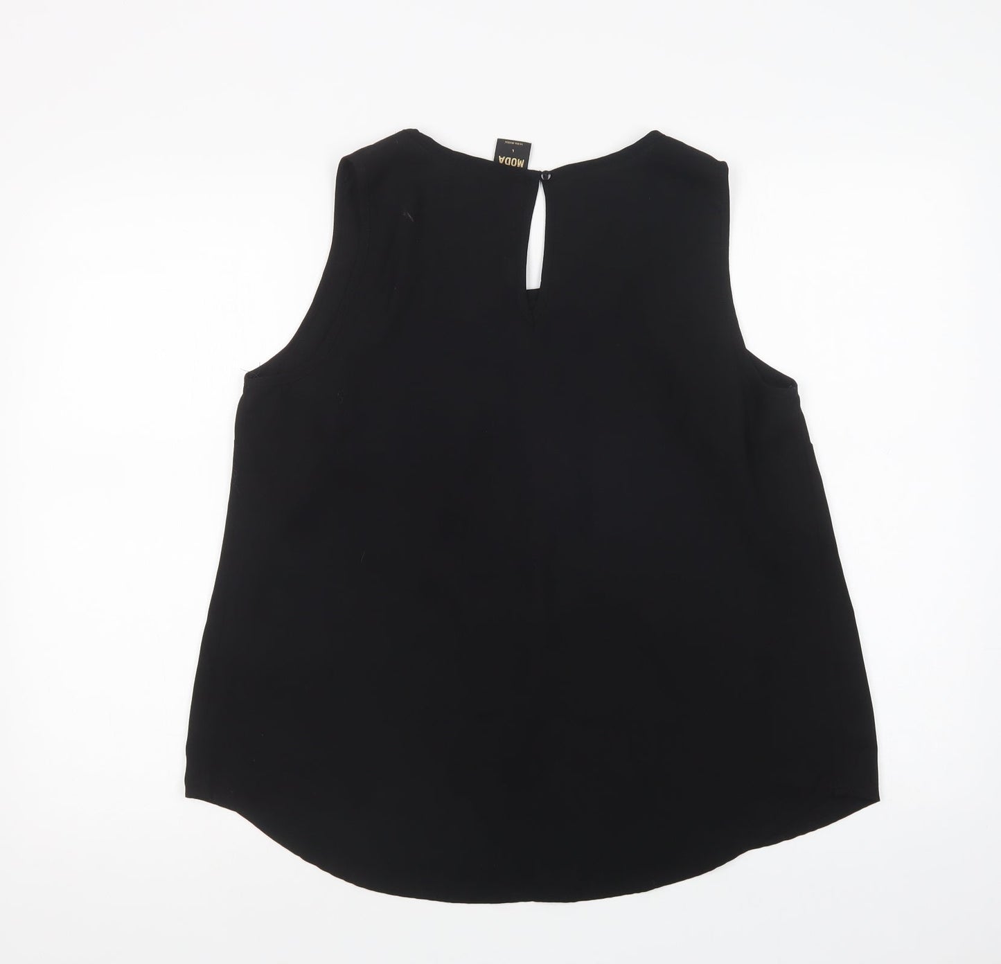 Womens UK Size L VERO MODA Black Basic Blouse