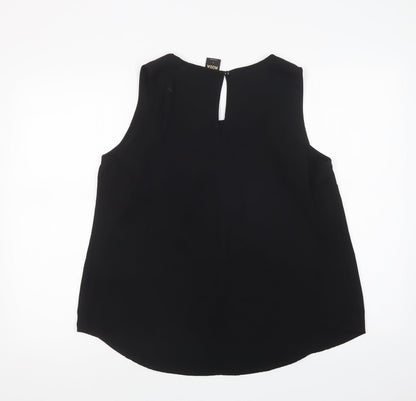 Womens UK Size L VERO MODA Black Basic Blouse