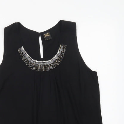 Womens UK Size L VERO MODA Black Basic Blouse