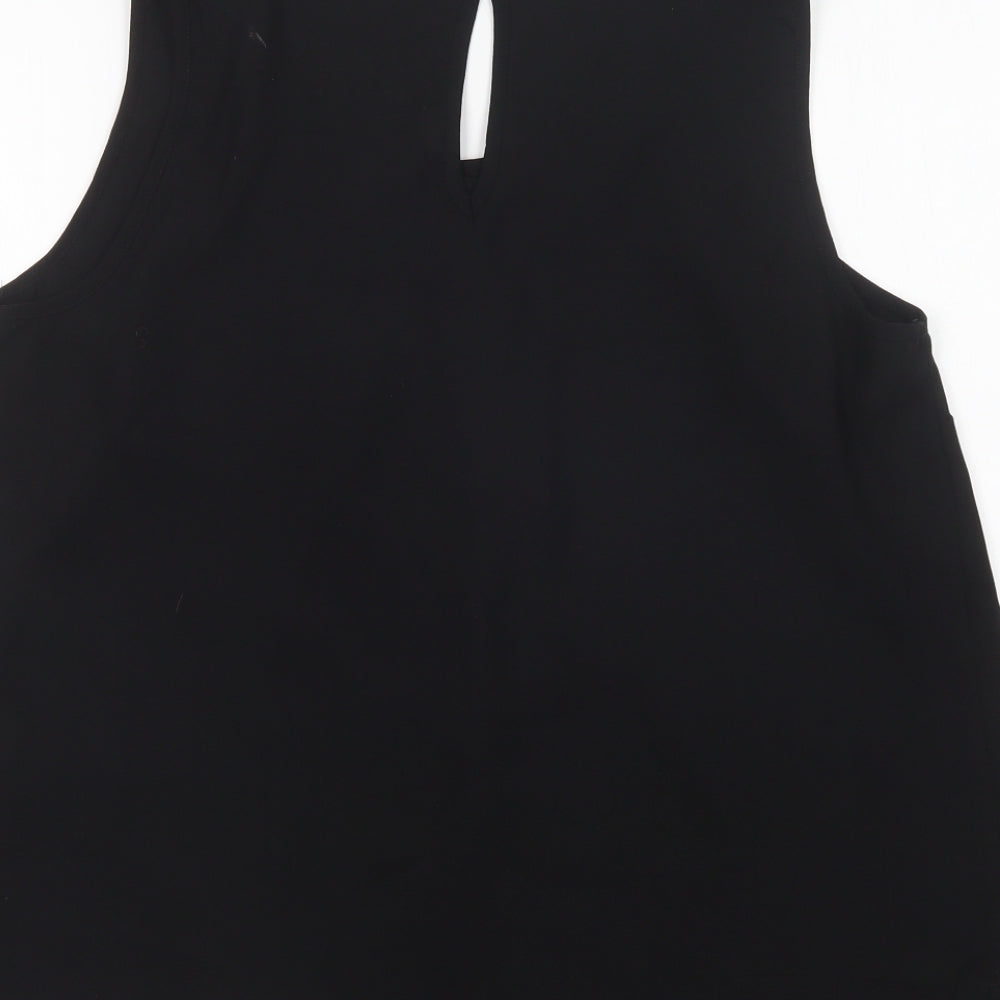 Womens UK Size L VERO MODA Black Basic Blouse