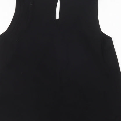 Womens UK Size L VERO MODA Black Basic Blouse