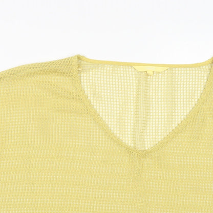 Womens UK Size 8 NEXT Yellow Basic Blouse