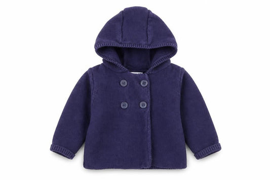 Mini Club Girls Blue  Cotton Cardigan Jumper Size 6-9 Months  Button