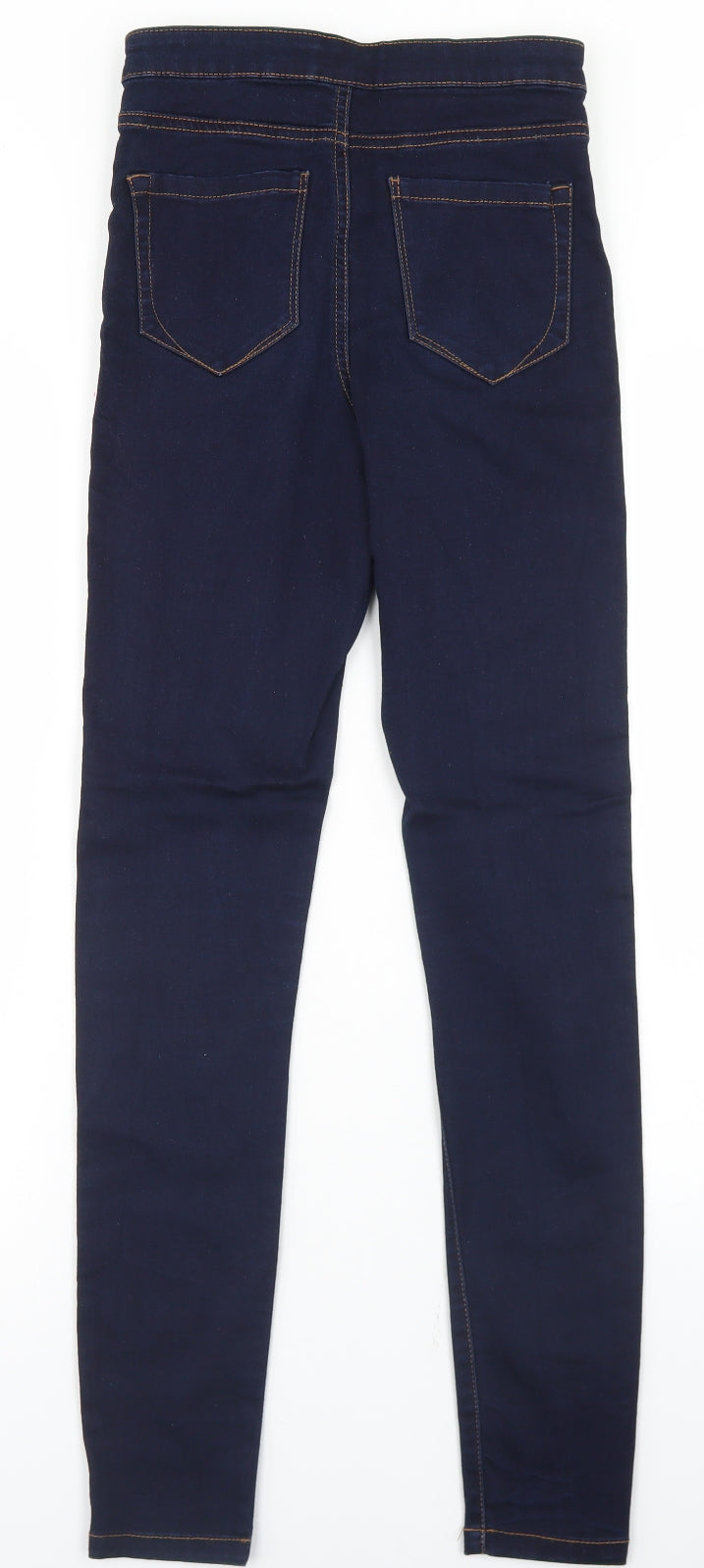 Denim co Womens Blue  Cotton Skinny Jeans Size 8 L29 in Regular Button