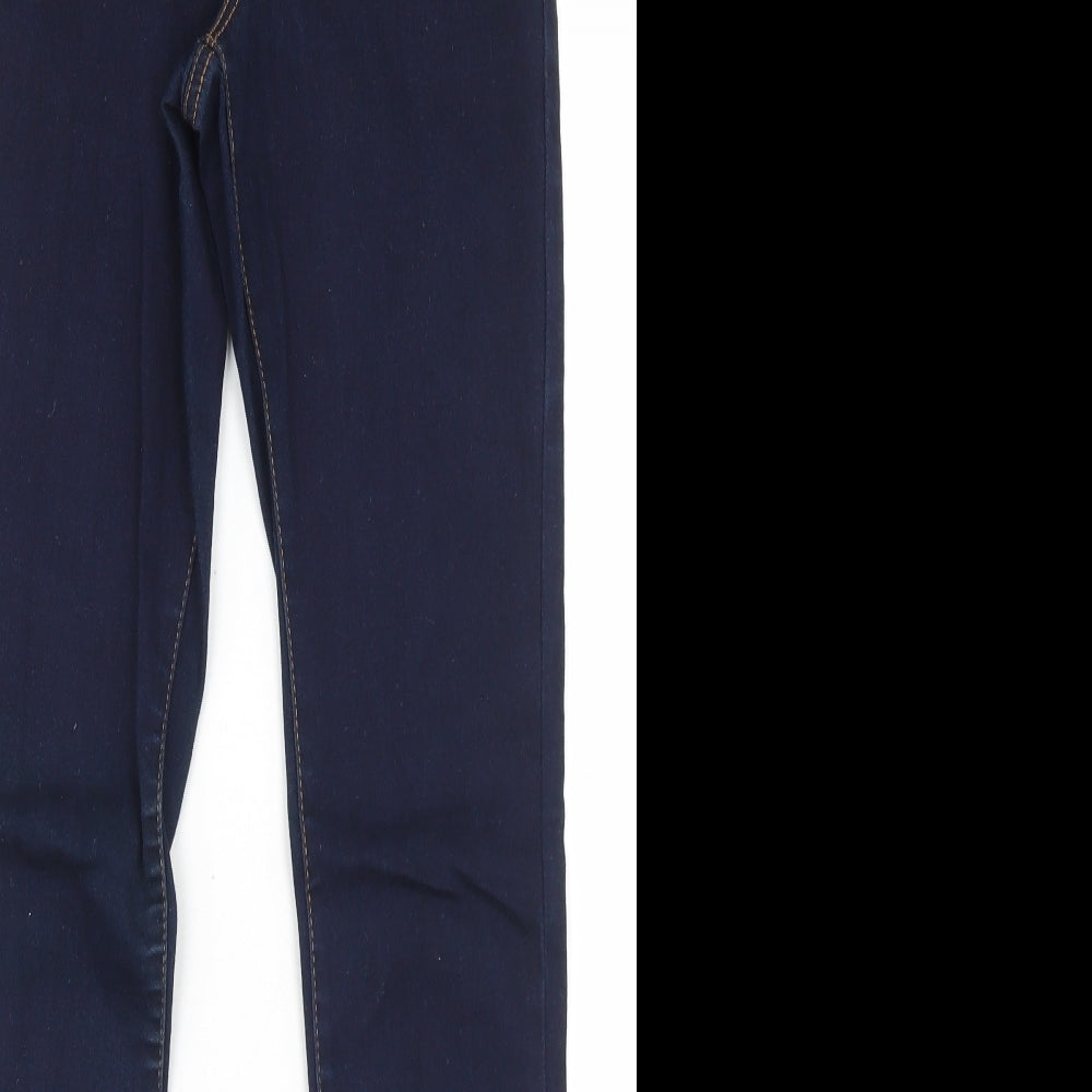 Denim co Womens Blue  Cotton Skinny Jeans Size 8 L29 in Regular Button