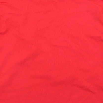 Womens UK Size 12 New Look Red Basic T-Shirt