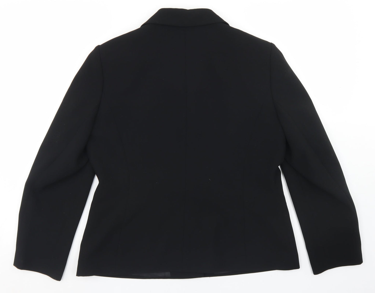 Womens UK Size 14 Preworn Regular Black Blazer
