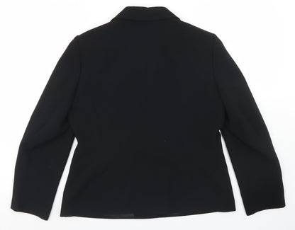Womens UK Size 14 Preworn Regular Black Blazer