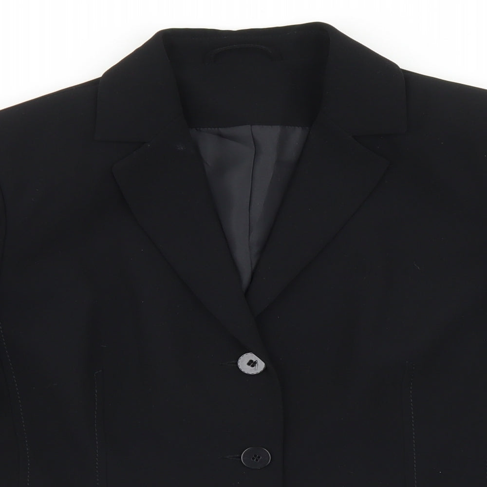 Womens UK Size 14 Preworn Regular Black Blazer