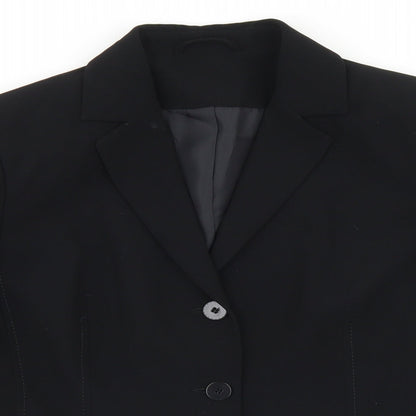Womens UK Size 14 Preworn Regular Black Blazer