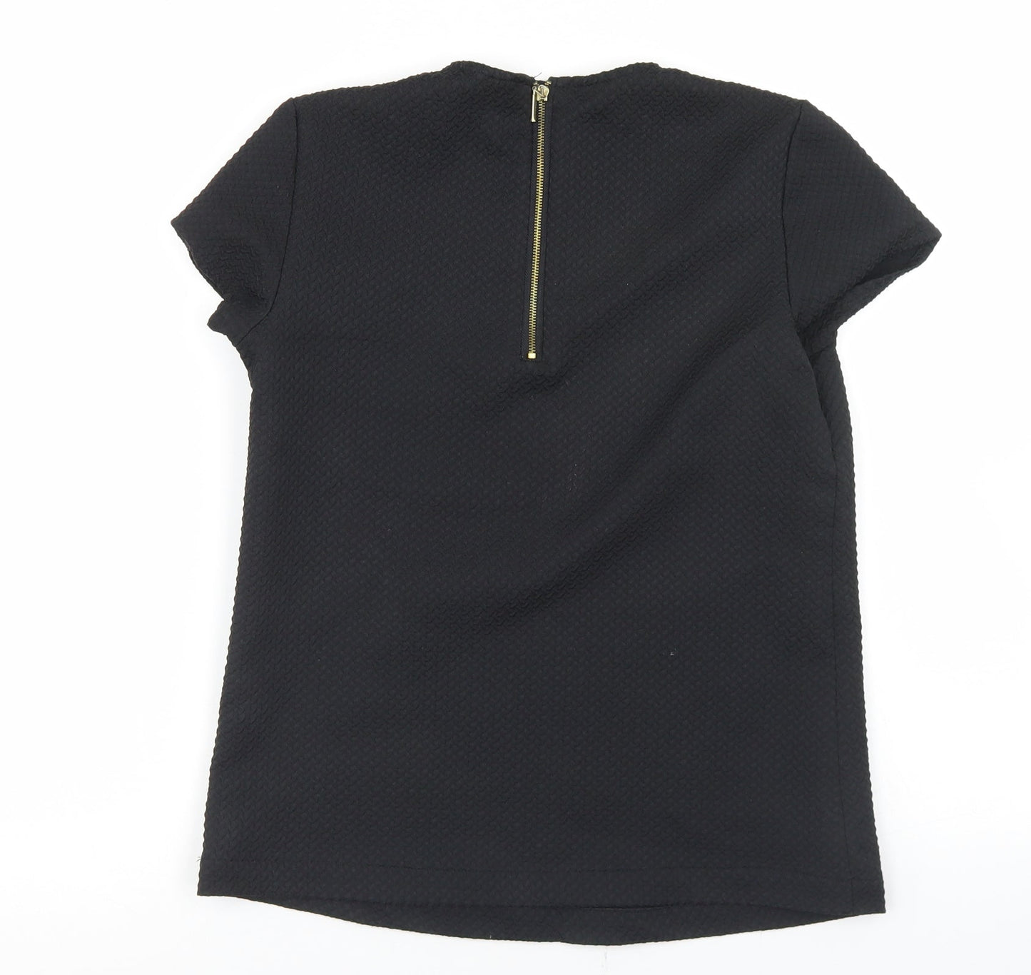 Womens UK Size 6 Mohito Black Basic Blouse